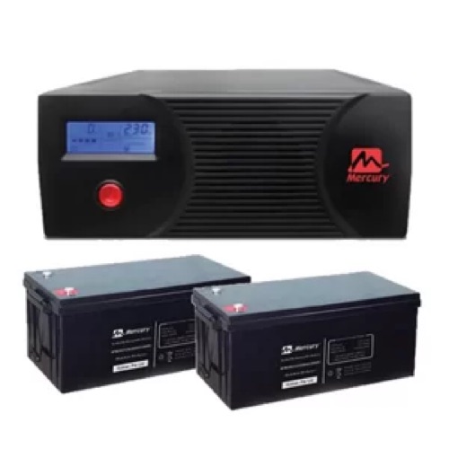Mercury 2.4kva Complete Inverter System 2x 200ah Batteries