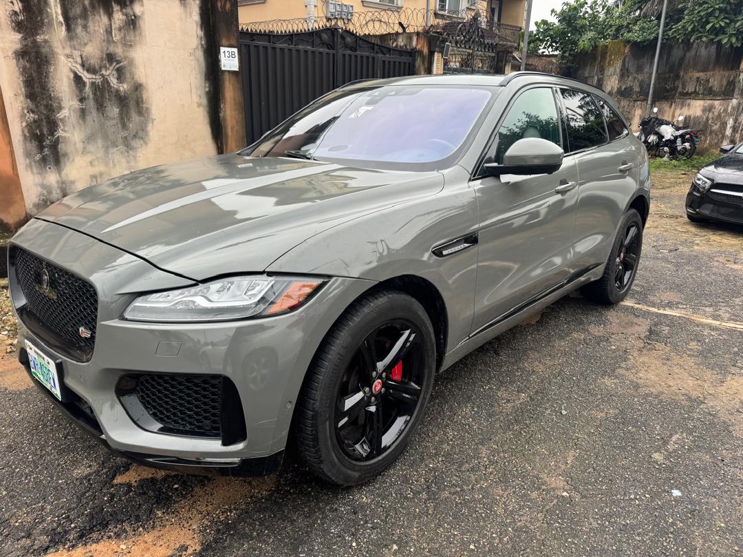 Jaguar F-PACE SUV, Grey with Black Rims