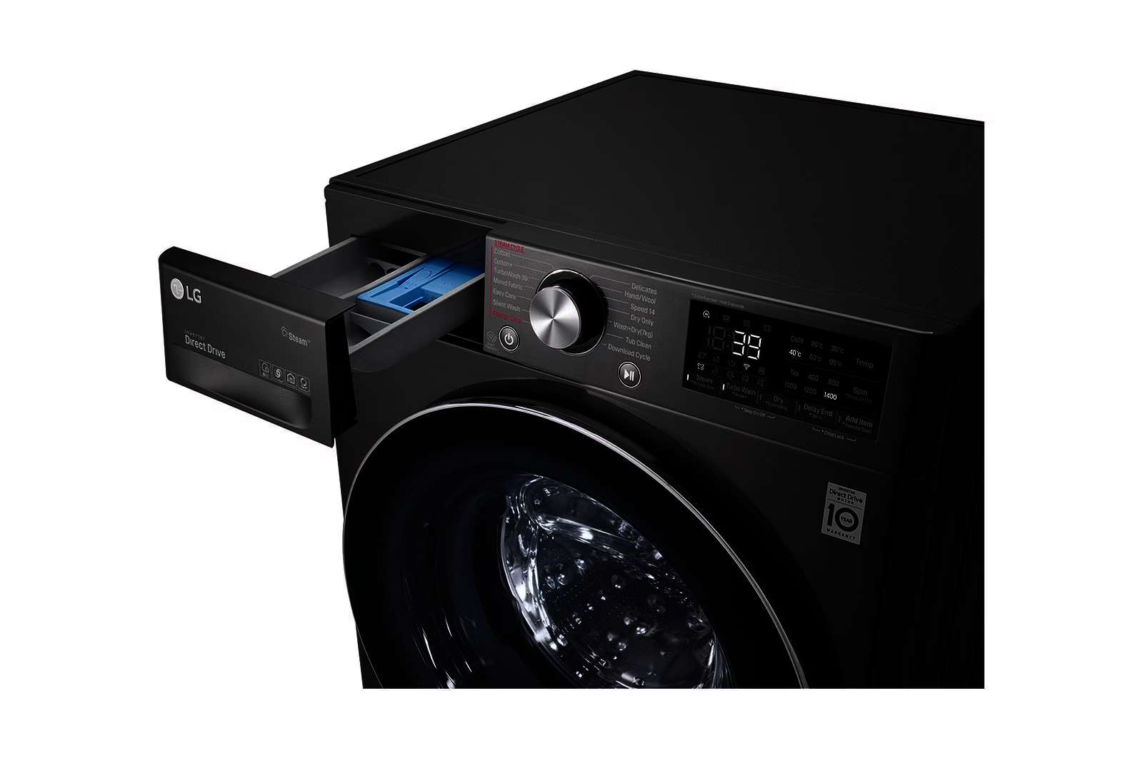 LG F2V5FGPYJE 9/5KG Front Load Washing Machine