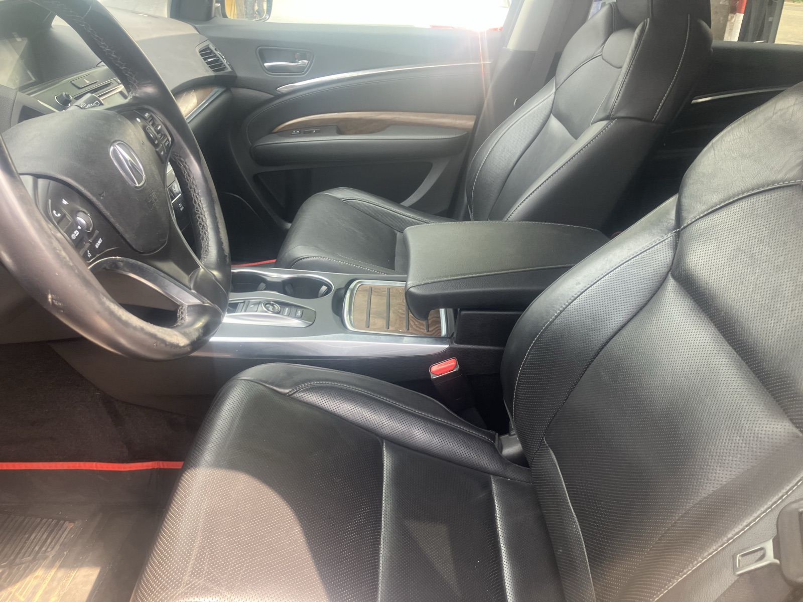 Acura MDX Black SUV with Alloy Wheels