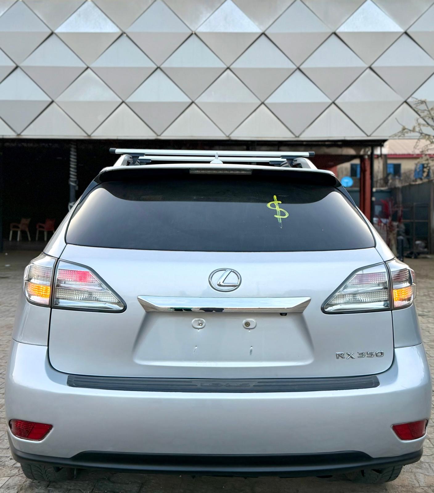 Lexus RX 350 Silver SUV with Roof Rack
