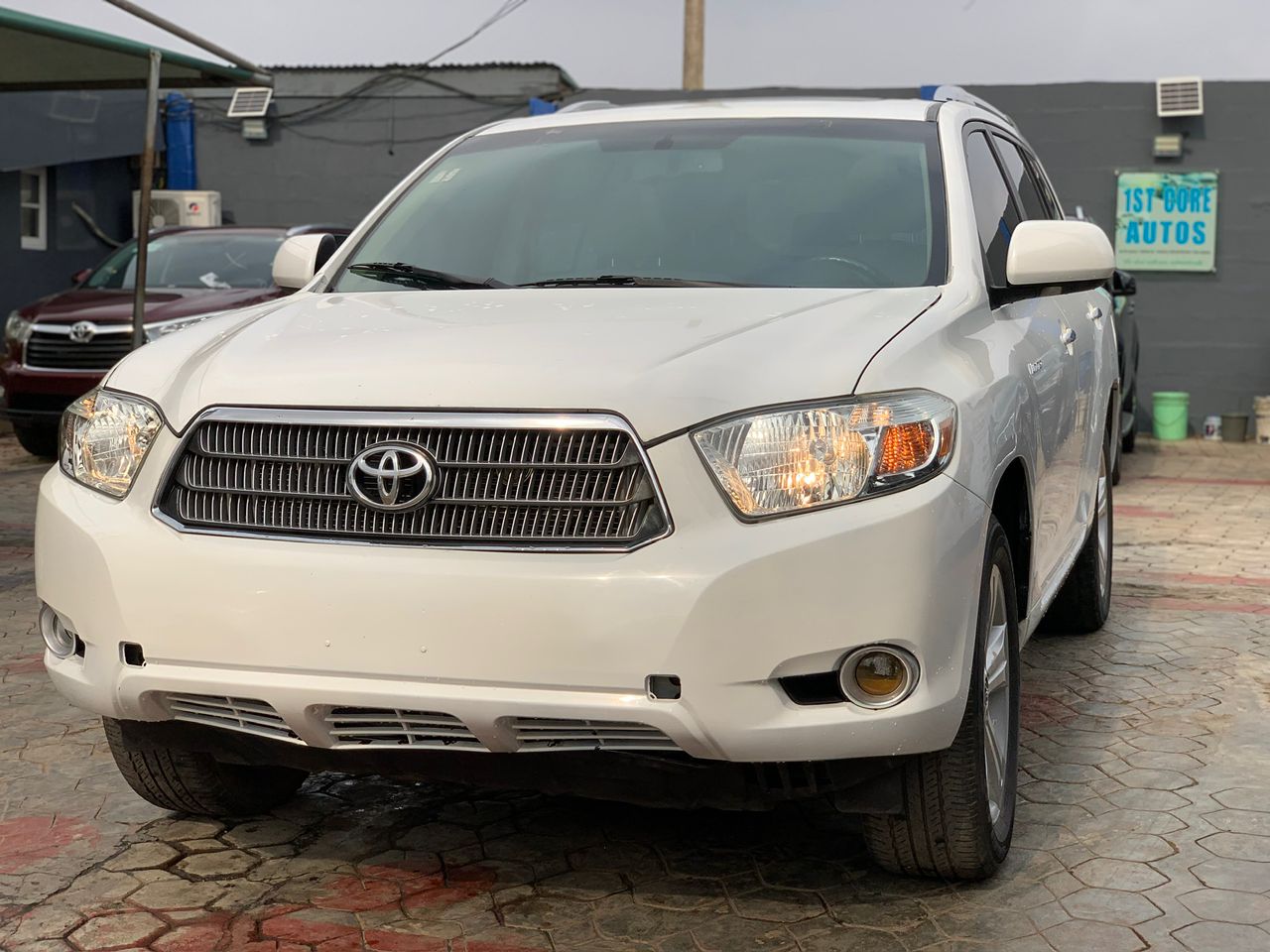 2008 Toyota Highlander V6 White SUV