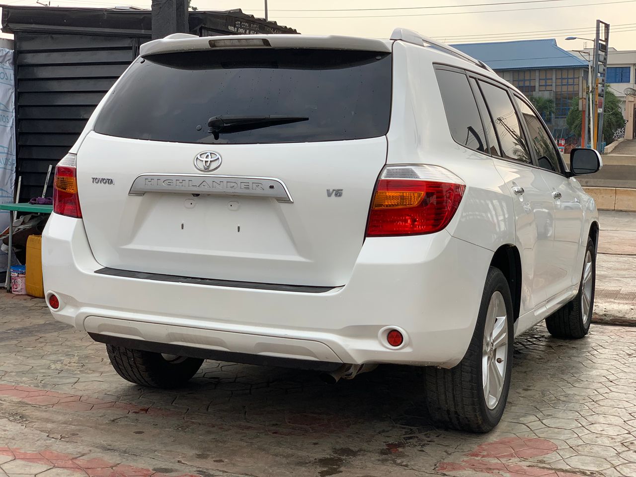 2008 Toyota Highlander V6 White SUV