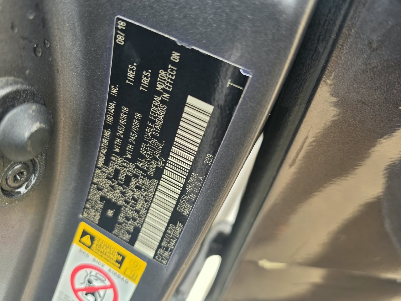 2019 Toyota Highlander XLE SUV — photo 3