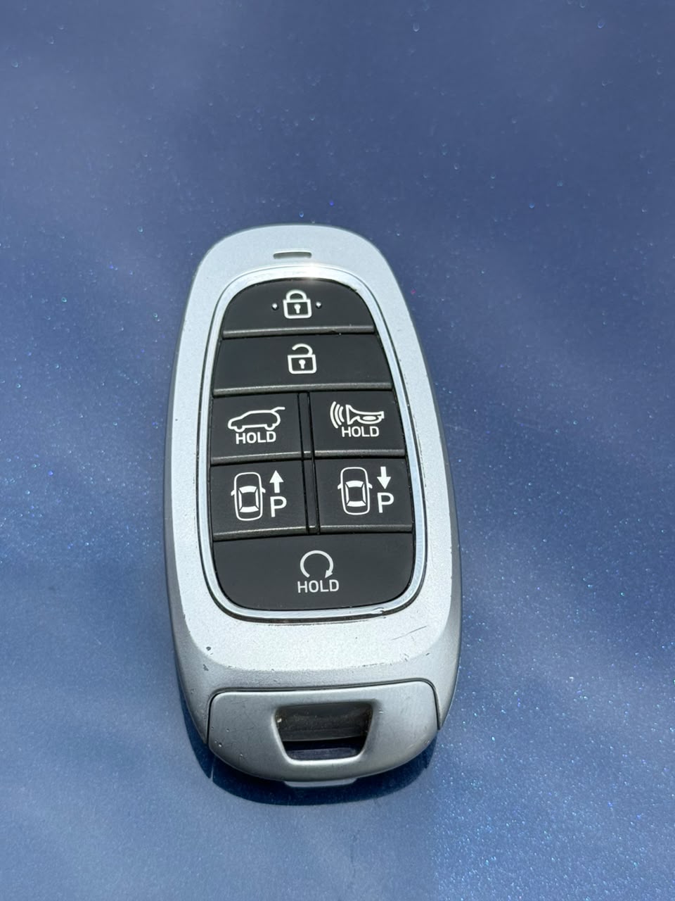 Hyundai Santa Fe 2.5T Hybrid SUV, Blue — photo 3