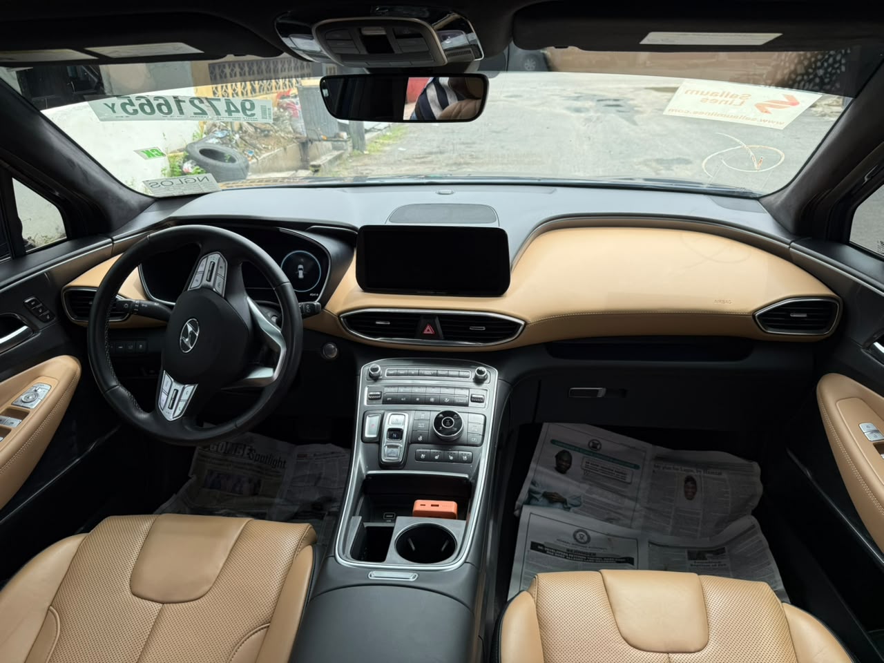 Hyundai Santa Fe 2.5T Hybrid SUV, Blue — photo 4