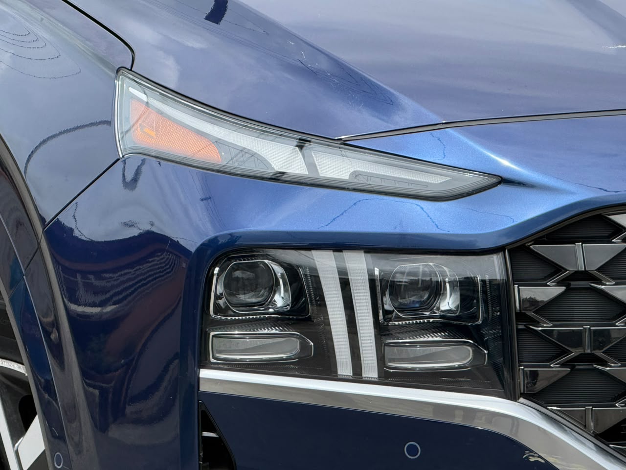 Hyundai Santa Fe 2.5T Hybrid SUV, Blue — photo 6