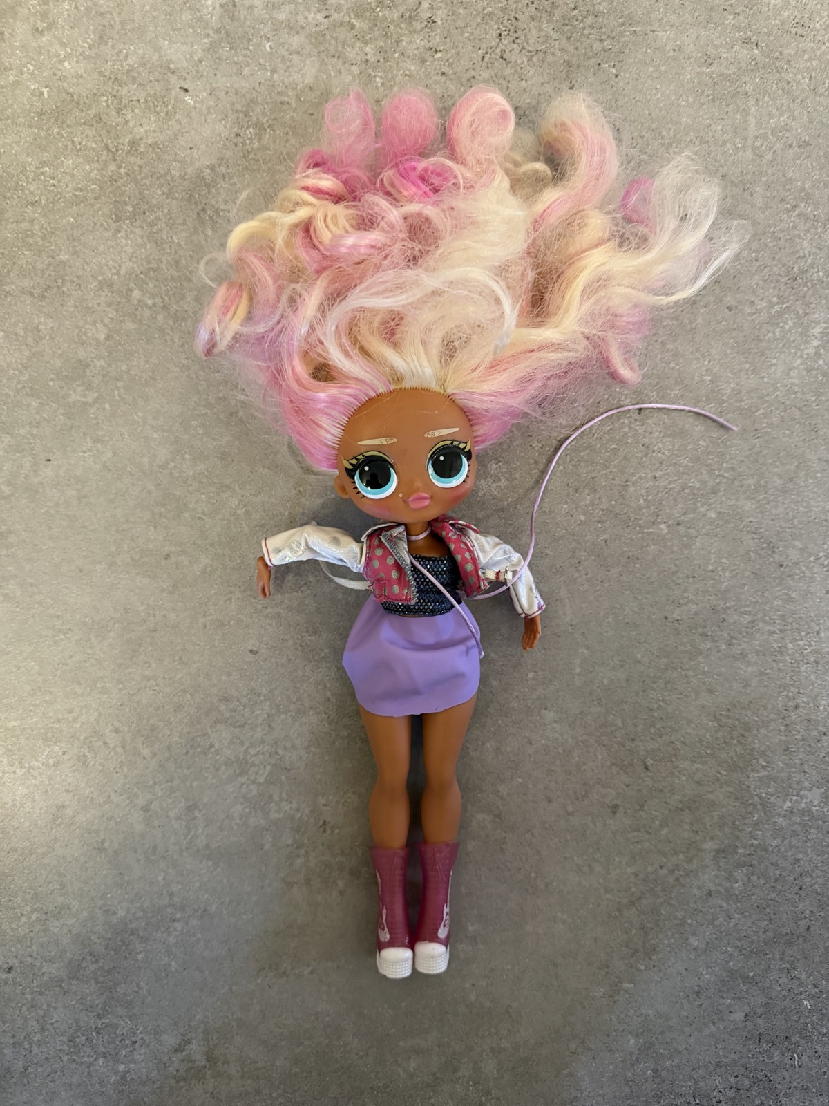 LOL Surprise Doll with Pink Hair and Purple Skirt