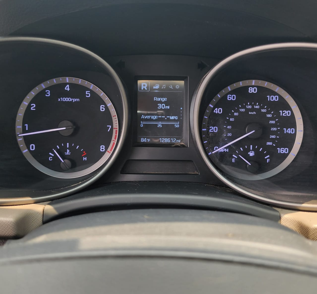 Hyundai Santa Fe SUV, Black with Roof Rails — photo 3