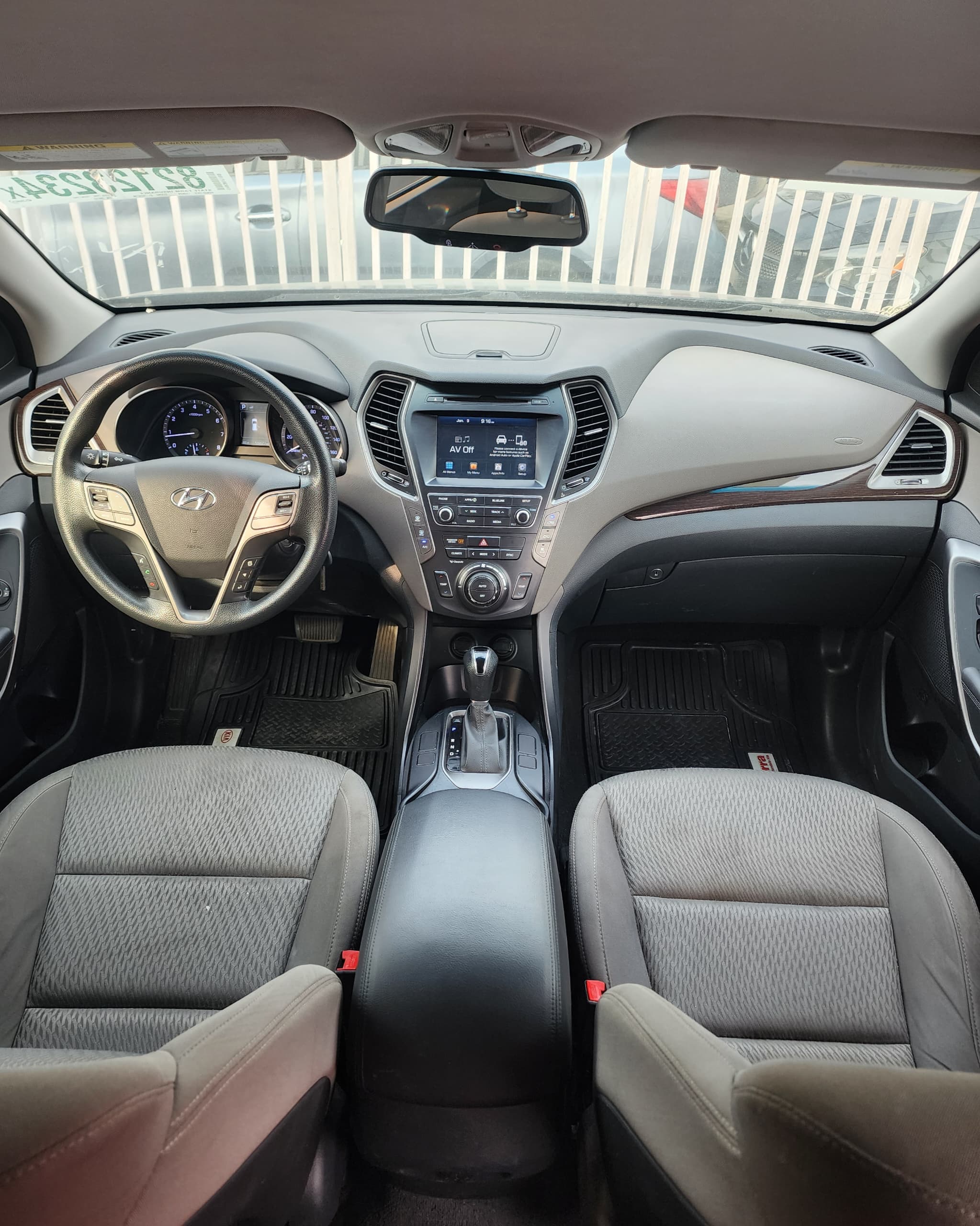 Hyundai Santa Fe SUV, Black with Roof Rails — photo 7