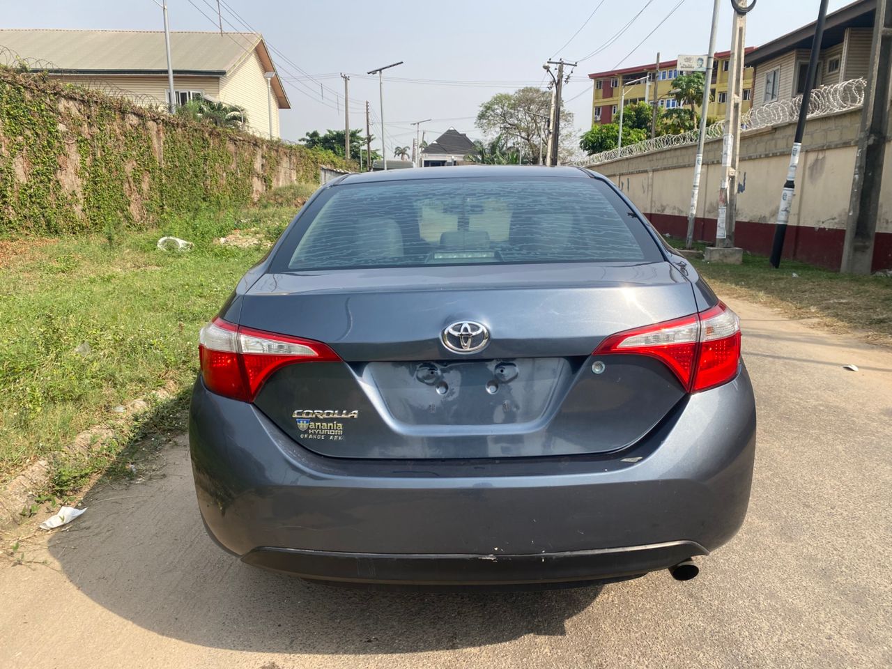 Toyota Corolla Dark Grey Sedan