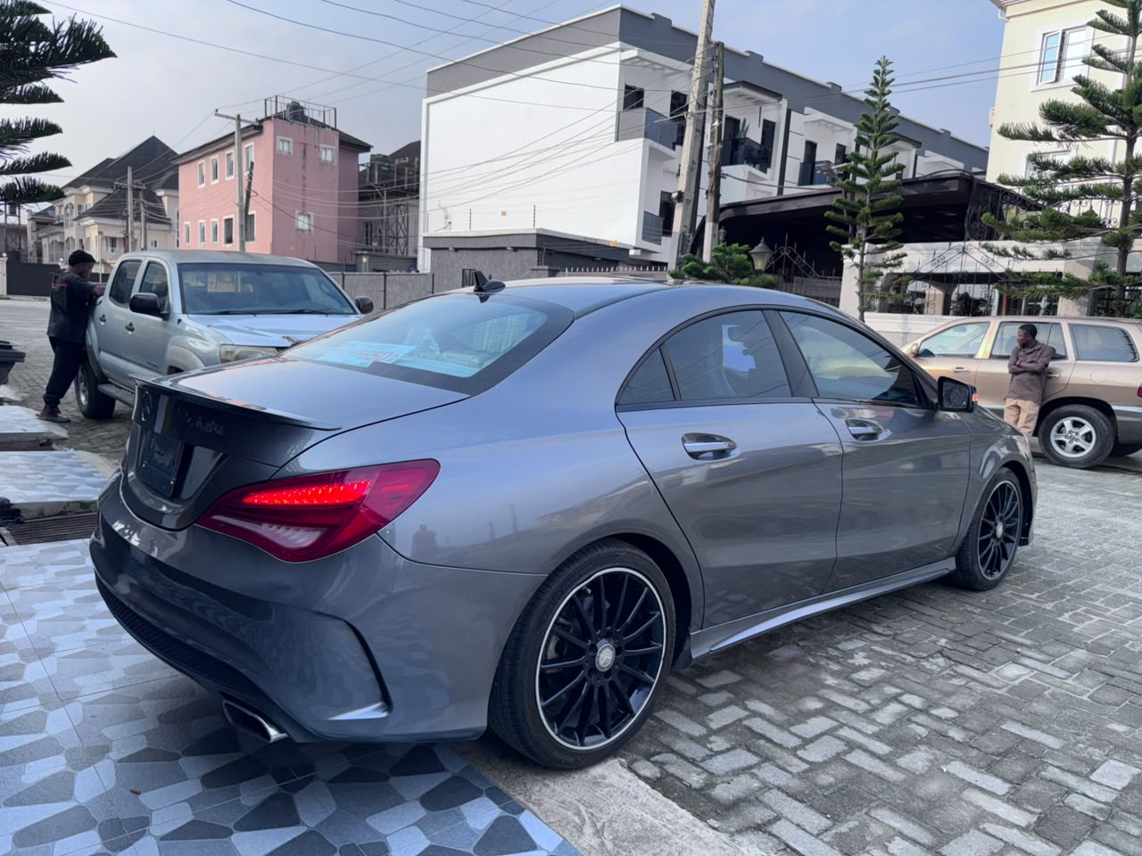 Mercedes-Benz CLA-Class, Grey Sedan with Black Rims