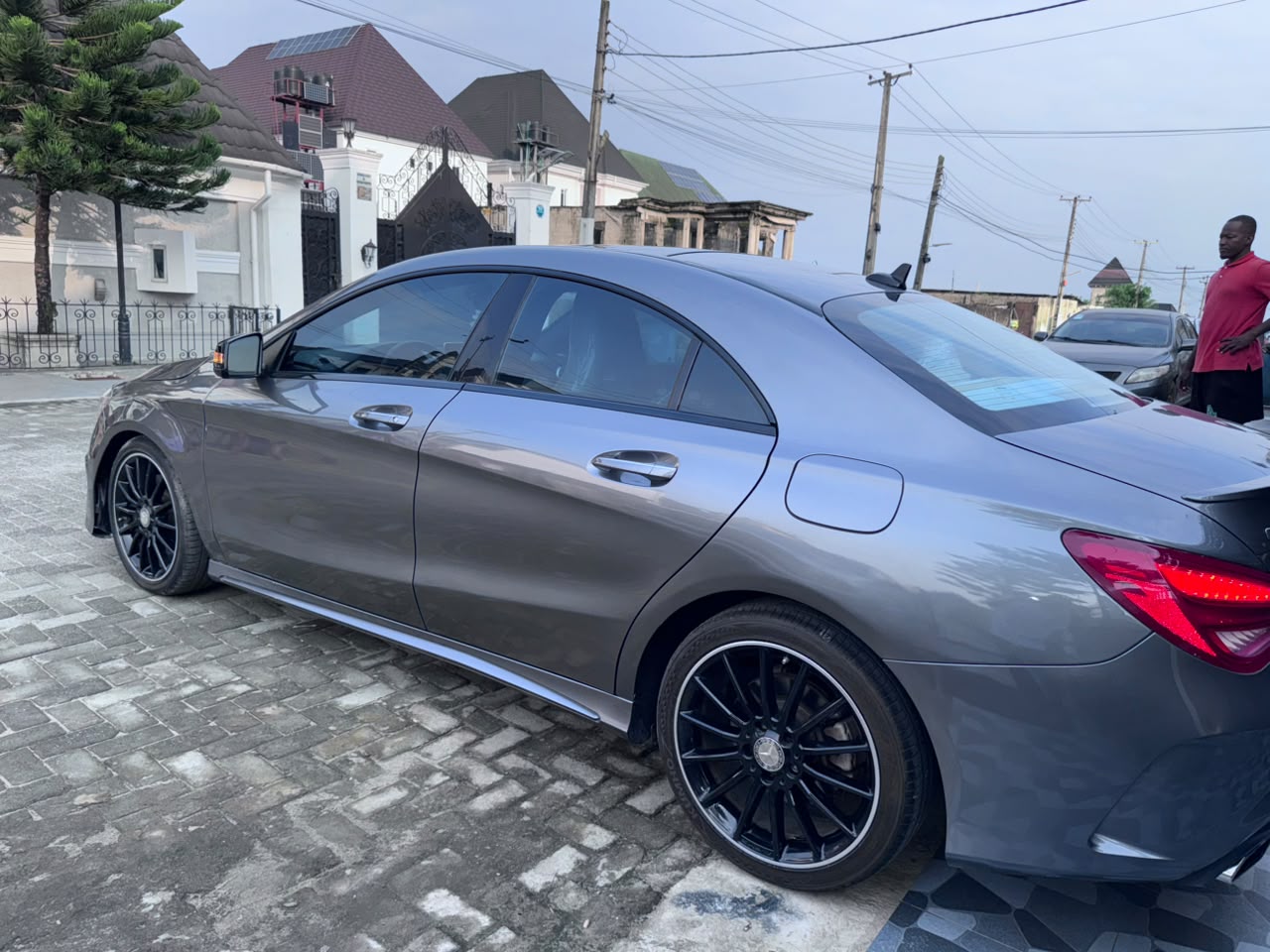 Mercedes-Benz CLA-Class, Grey Sedan with Black Rims