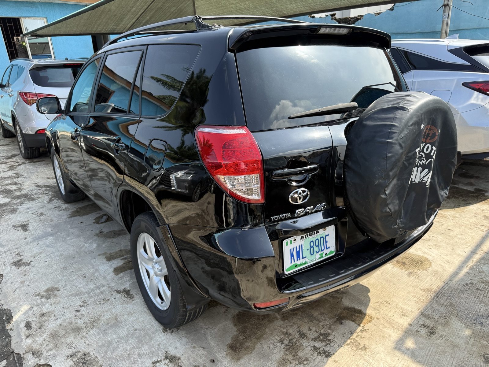 Toyota RAV4 SUV, Black with Spare Tire Cover