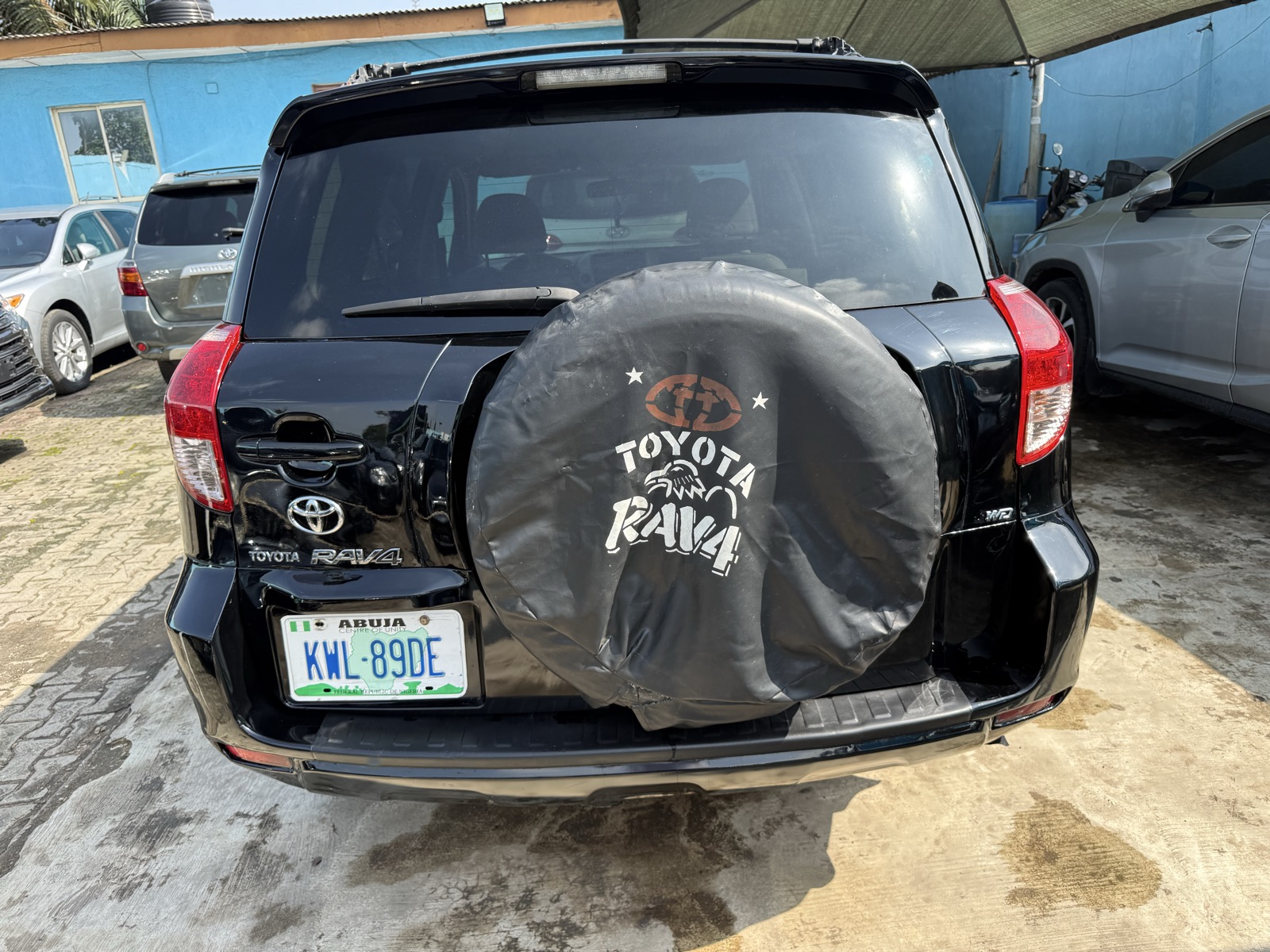 Toyota RAV4 SUV, Black with Spare Tire Cover