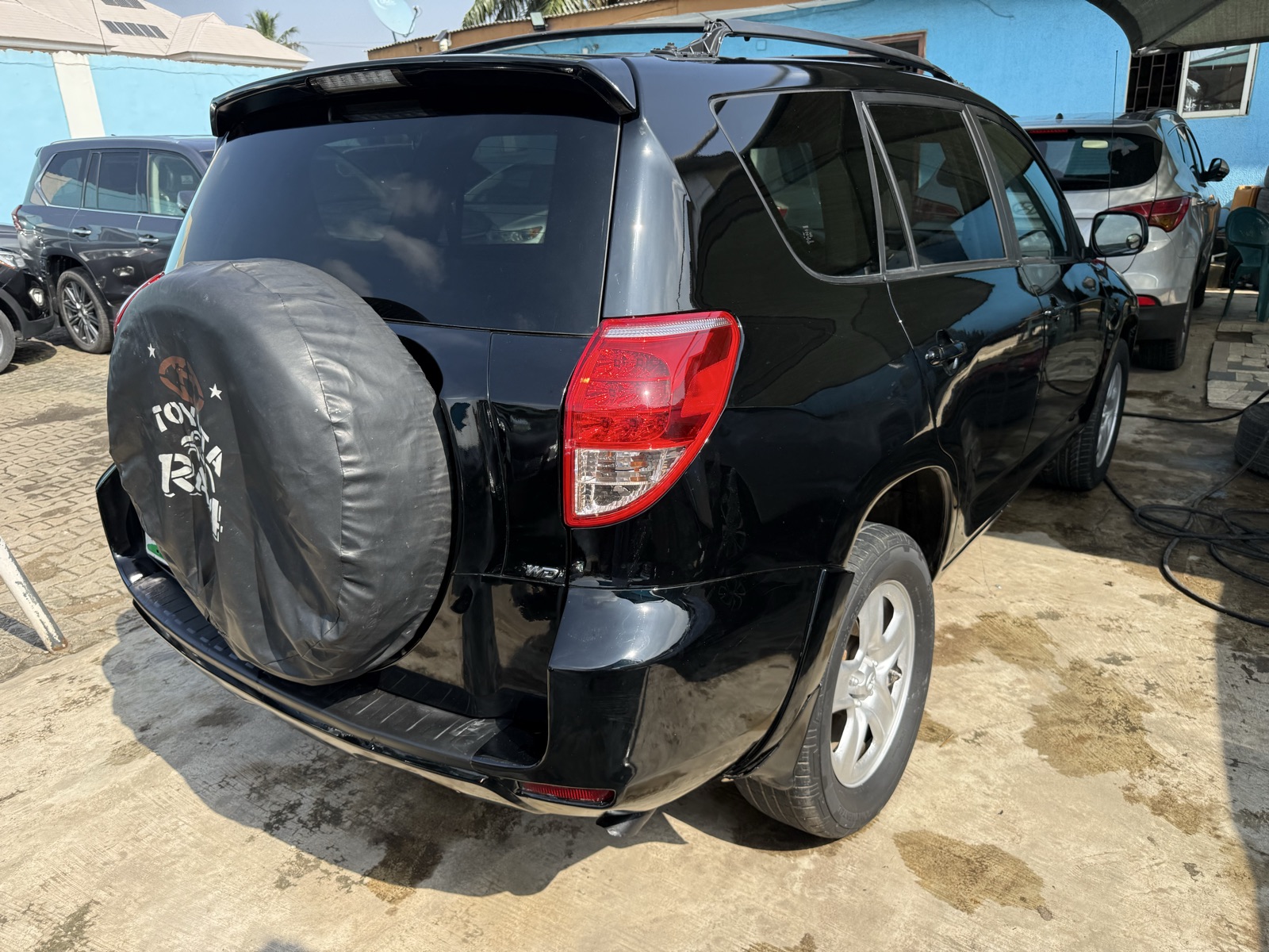 Toyota RAV4 SUV, Black with Spare Tire Cover
