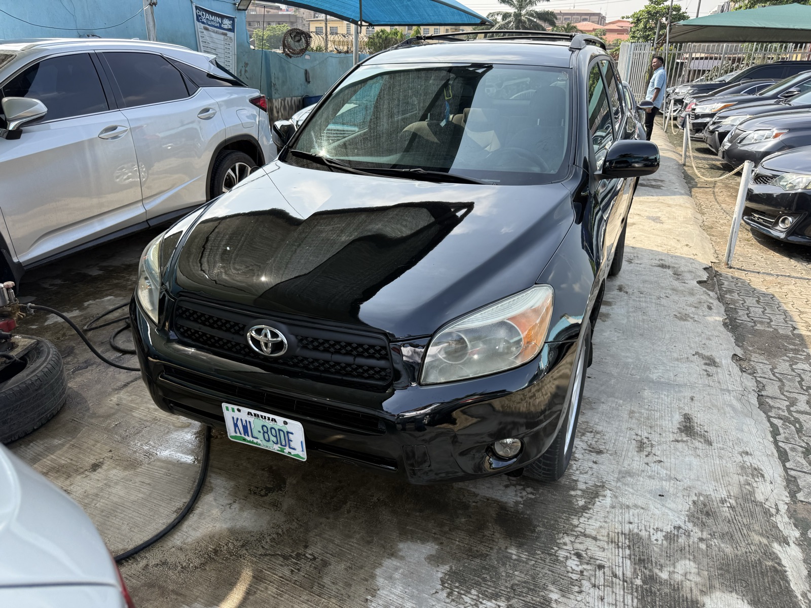 Toyota RAV4 SUV, Black with Spare Tire Cover