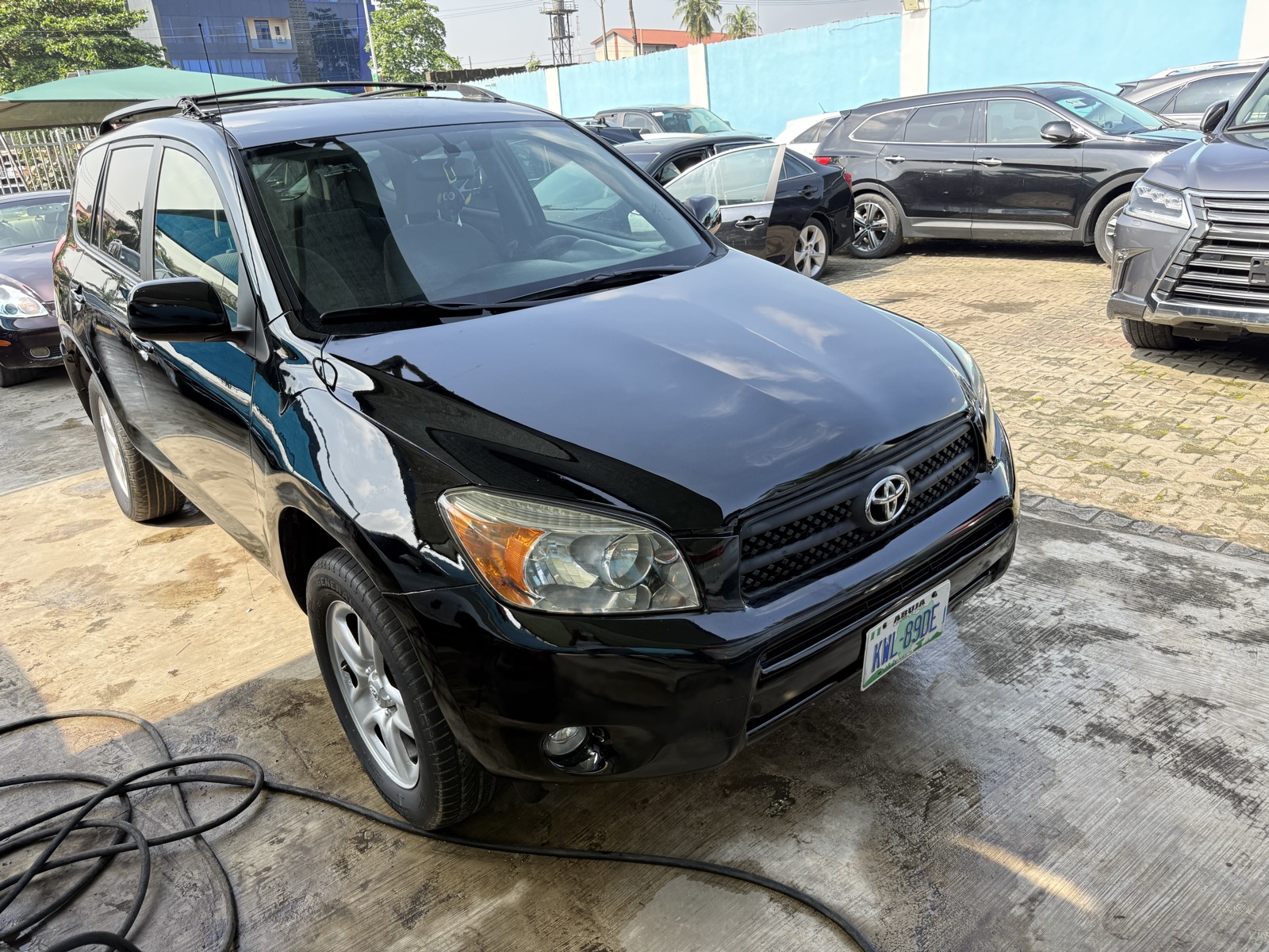 Toyota RAV4 SUV, Black with Spare Tire Cover