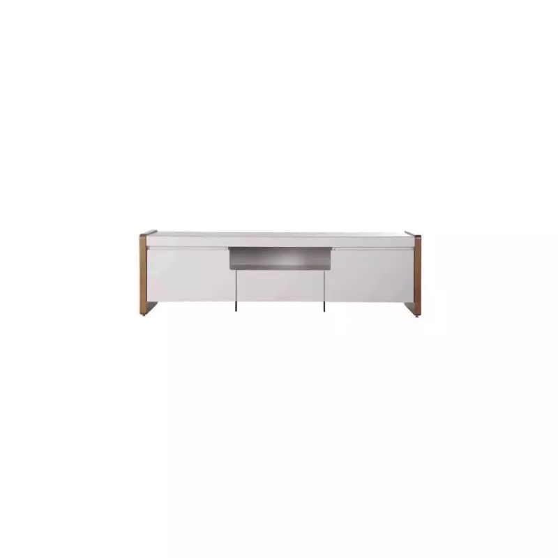 Provincia Bristol TV Stand 2.26m (Off White Matte/Natural)