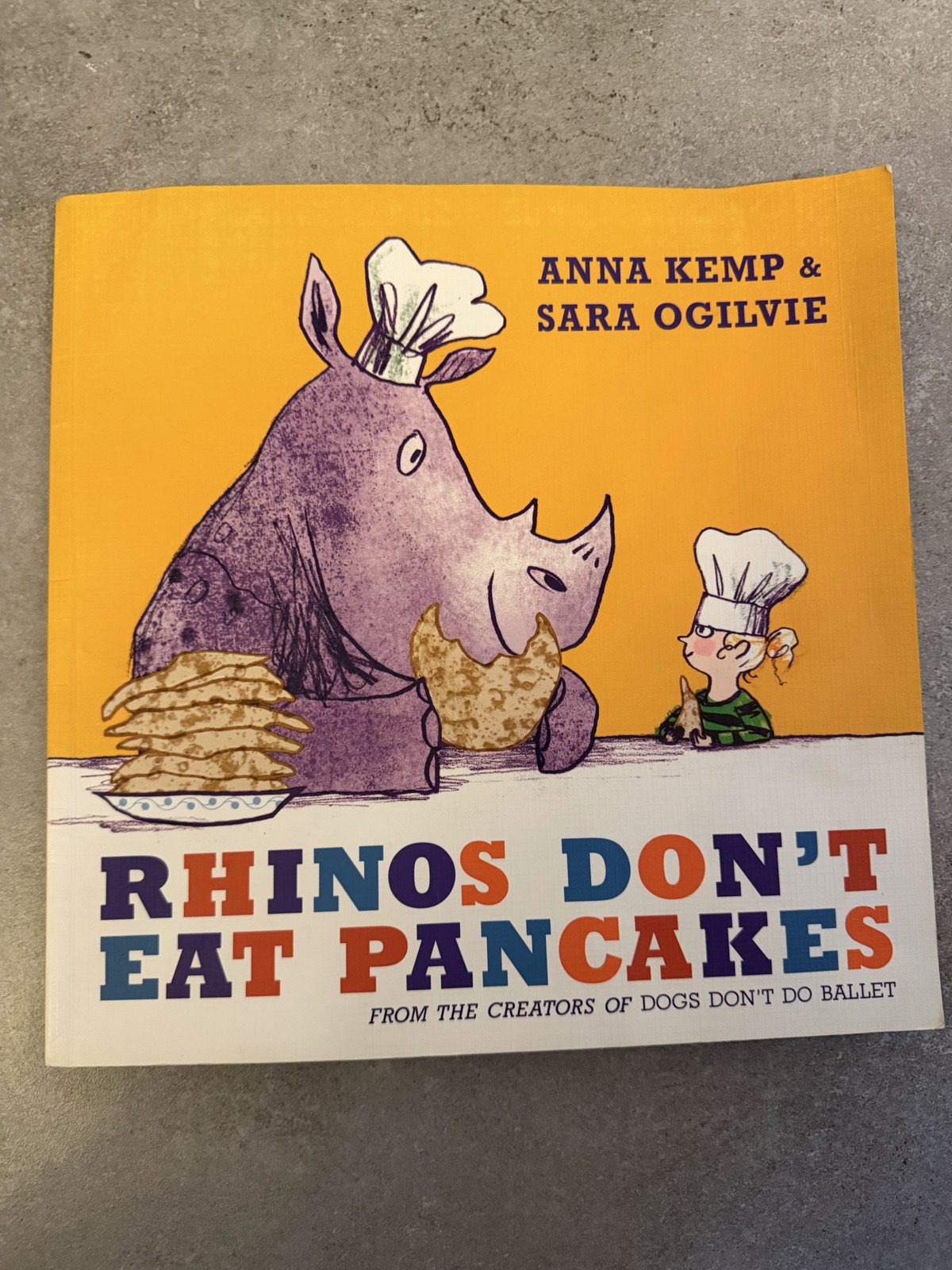 Rhinos Don't Eat Pancakes Children's Book