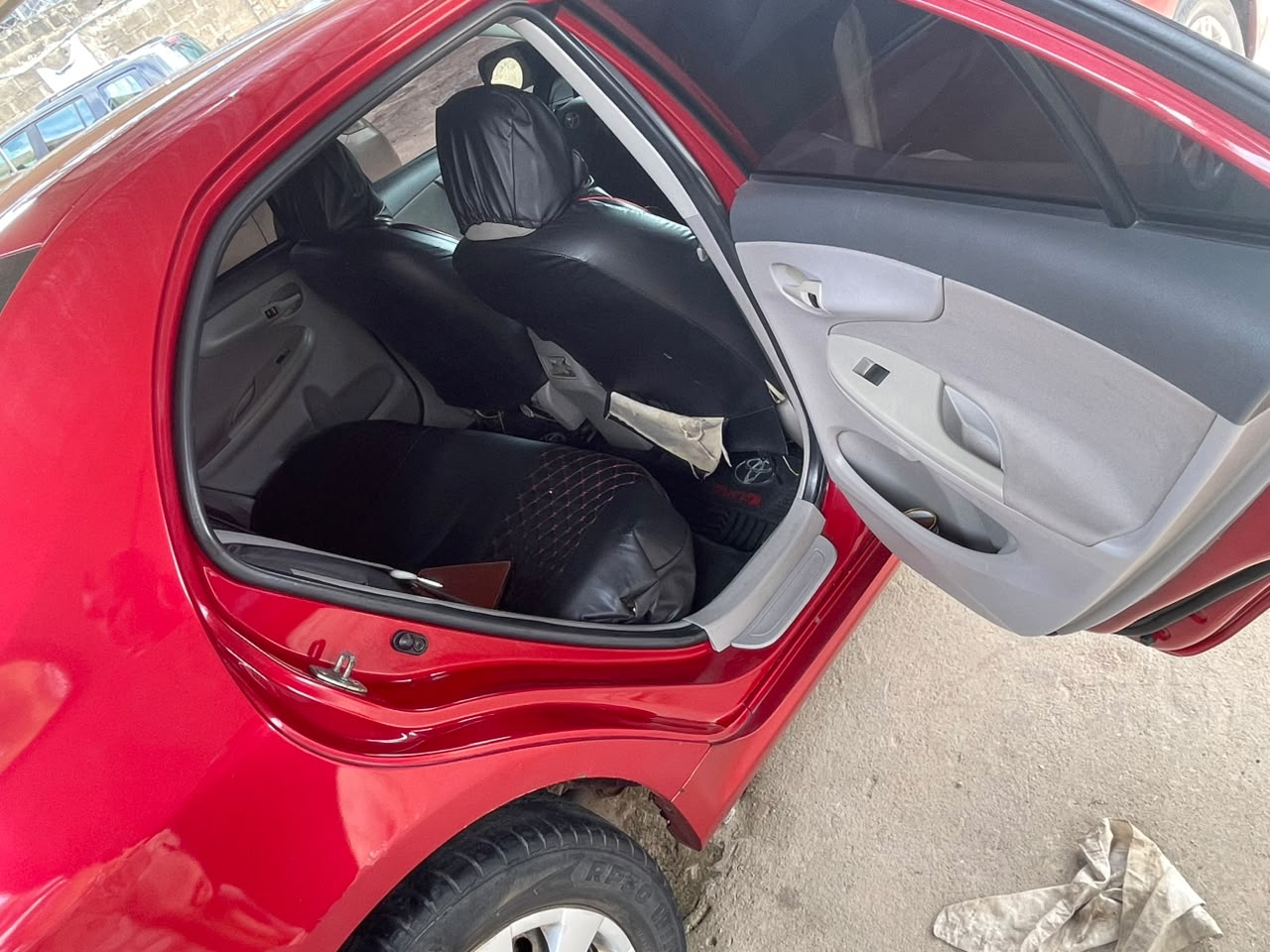 Toyota Corolla Red Sedan with Sunroof