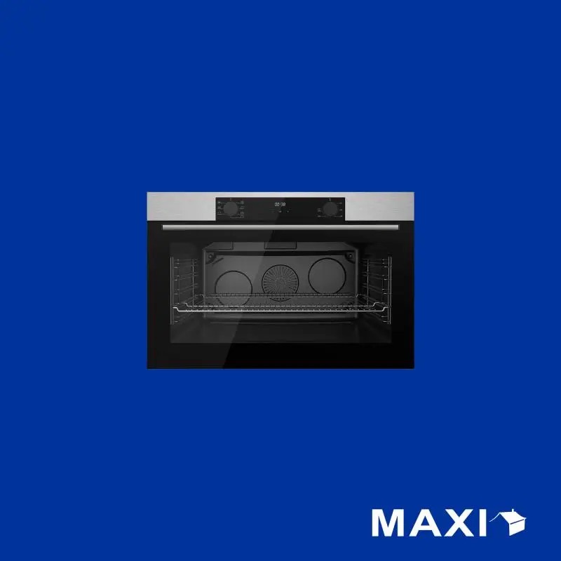 Maxi Electric Built-in Oven 90CM (QX97SSD) Stainless Steel & Black Glass
