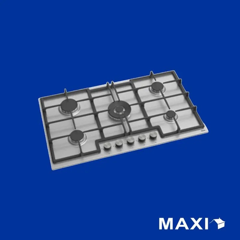Maxi Tabletop Gas Cooker 5 Burners (ED041) Stainless Steel