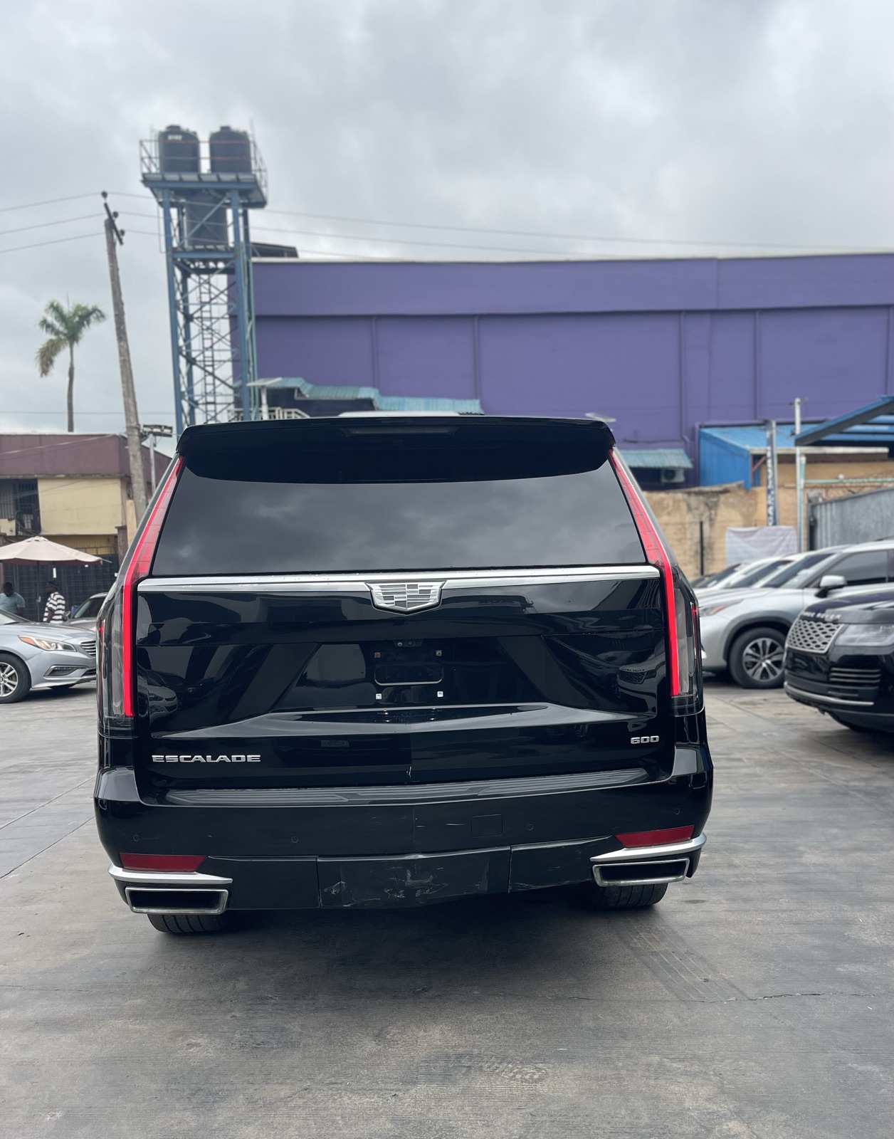 Toks 2021 Cadillac Escalade Black SUV with Chrome Wheels