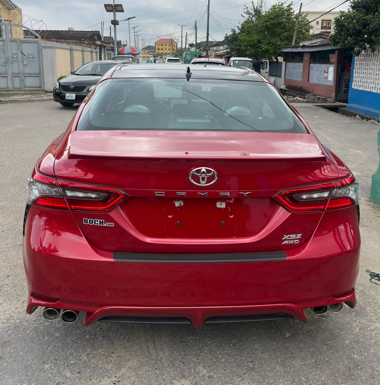 Toyota Camry XSE AWD Red Sedan