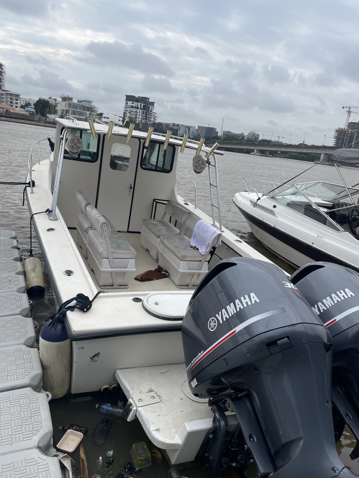 Fishing Boat for Rent with Twin Yamaha Engines