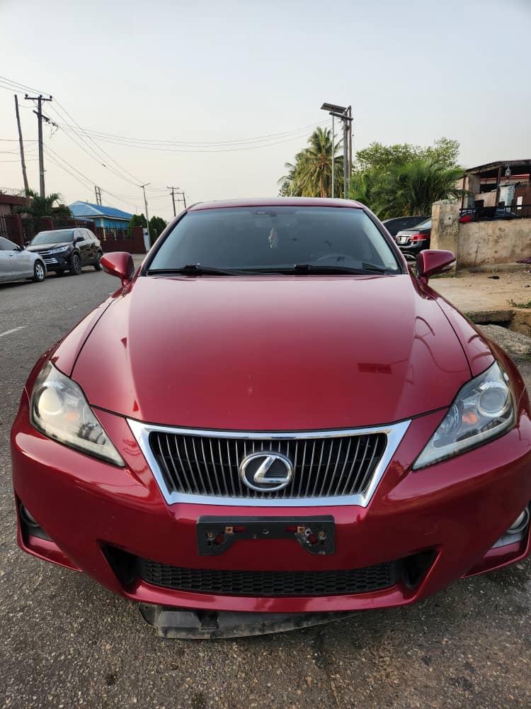 2012 Lexus IS 250 AWD Red Sedan