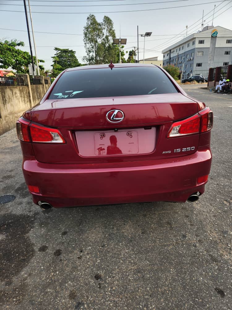 2012 Lexus IS 250 AWD Red Sedan — photo 3