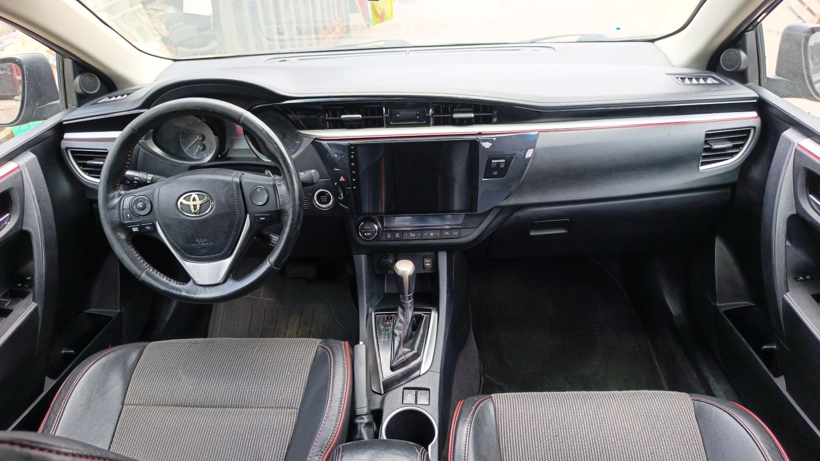 Toyota Corolla S Black Sedan with Alloy Wheels