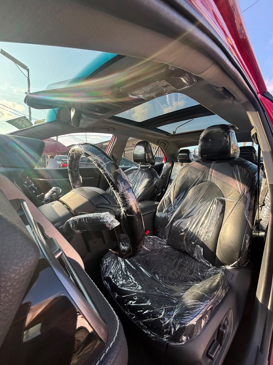 Toyota Camry XSE Red Sedan with Alloy Wheels — photo 3