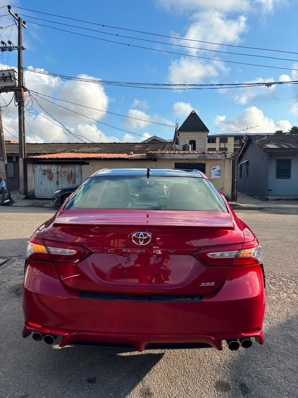 Toyota Camry XSE Red Sedan with Alloy Wheels — photo 10