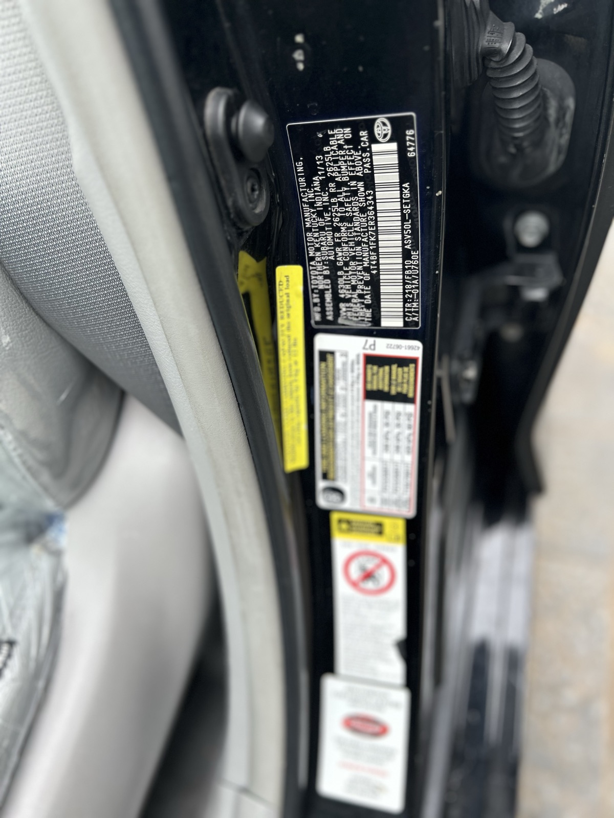 2014 Toyota Camry Black Sedan XLE