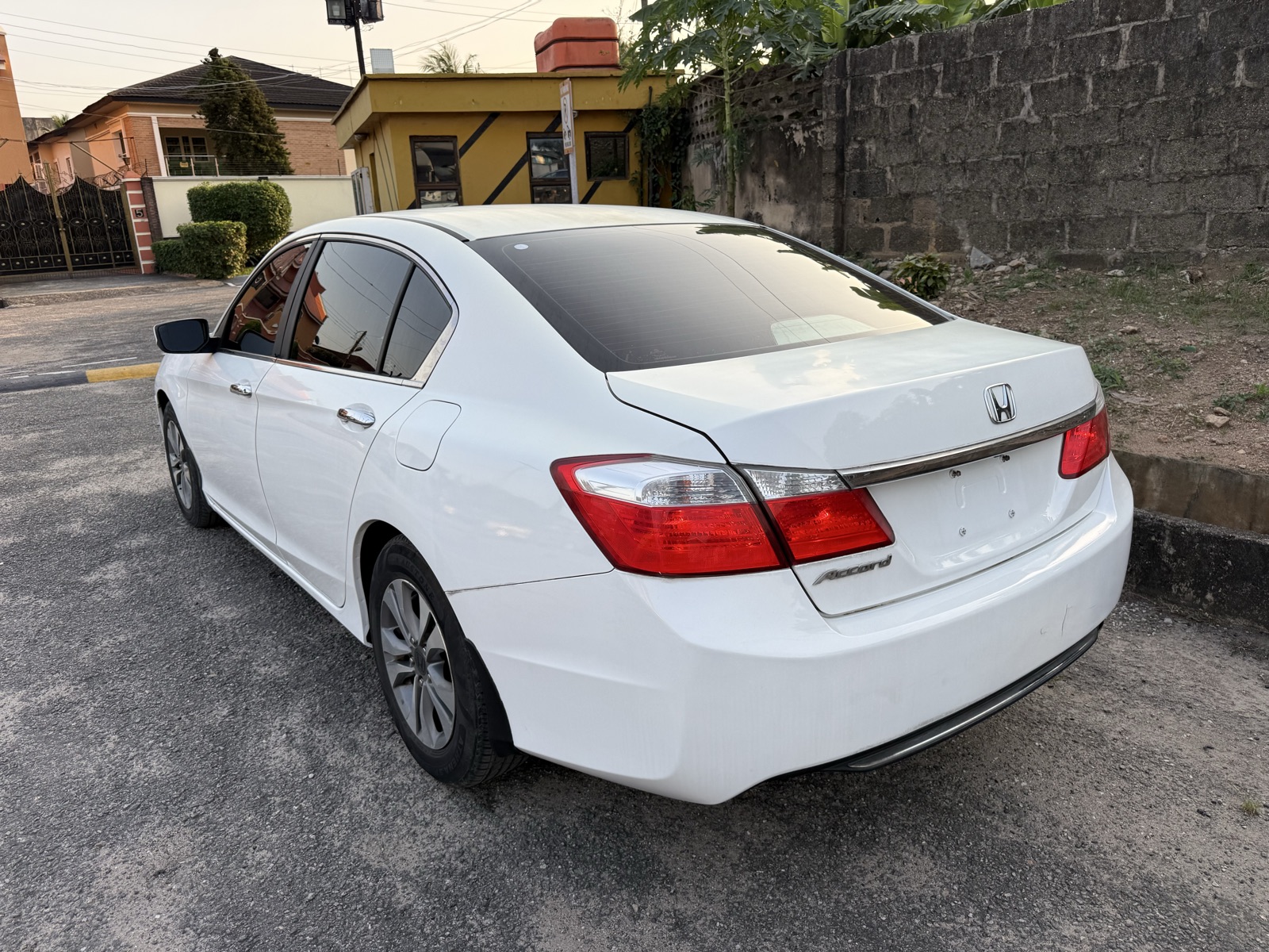 Honda Accord White Sedan