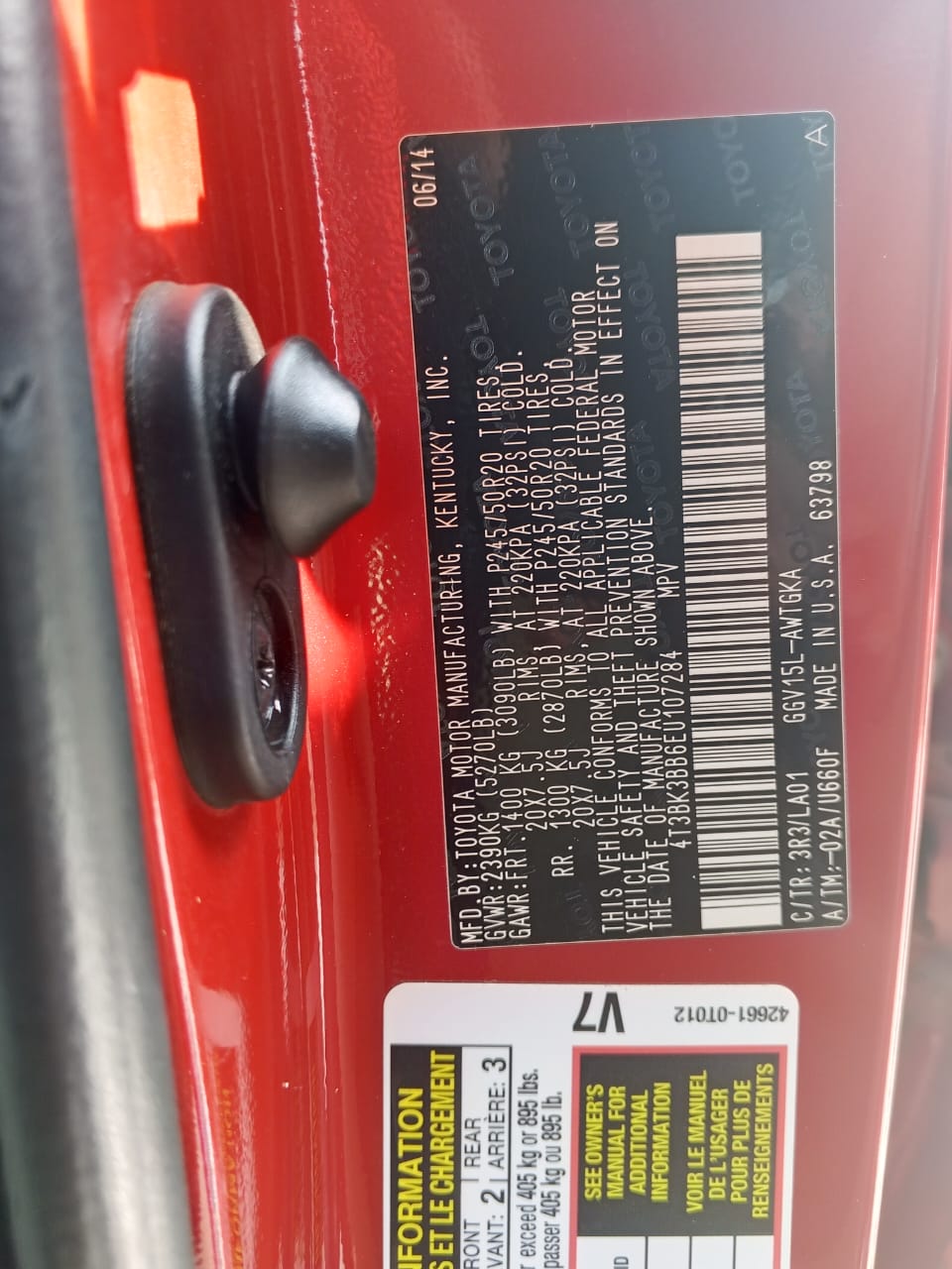 Toyota Venza Red SUV for Sale