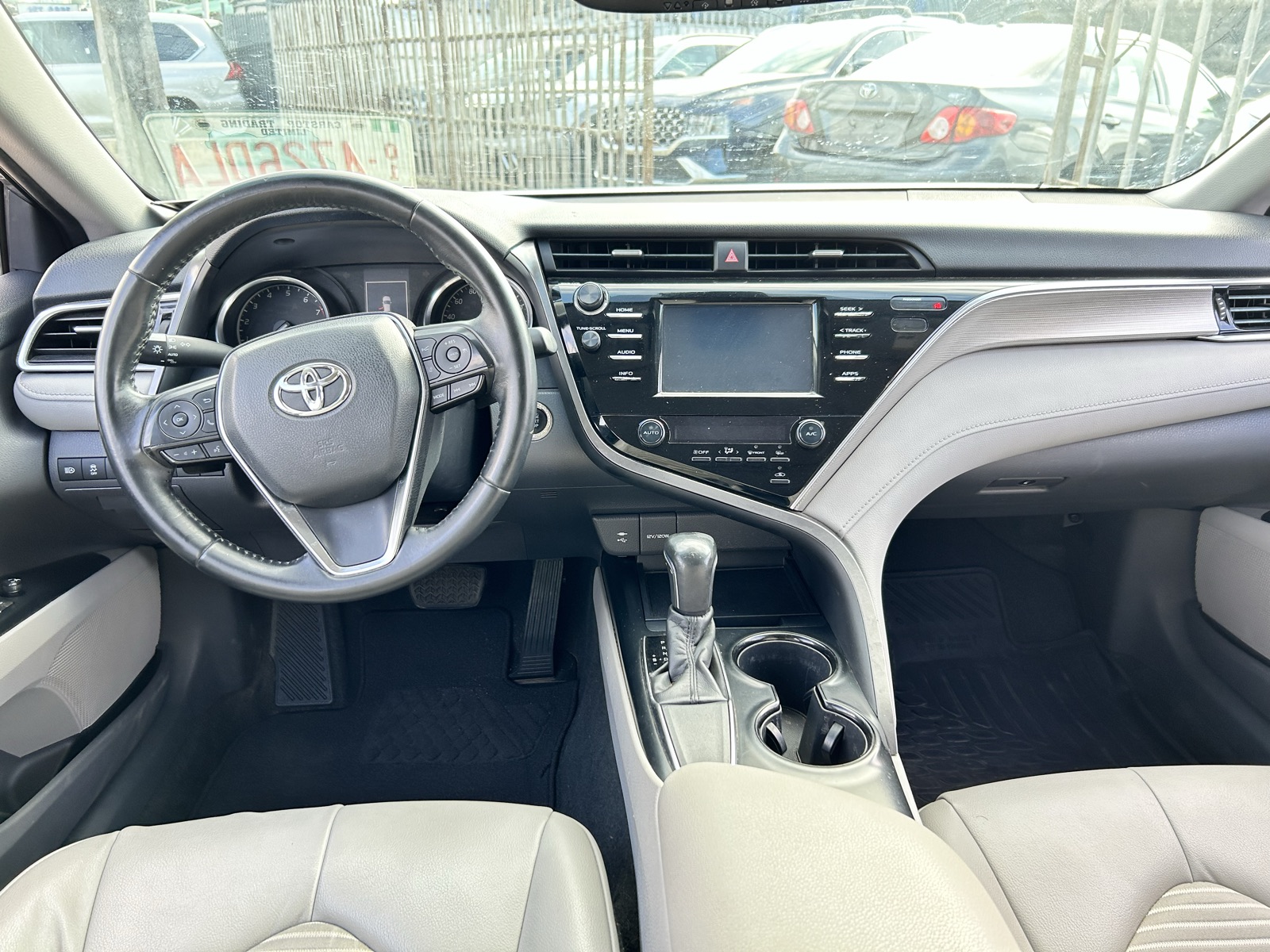 2018 Toyota Camry, Dark Grey Sedan with Alloy Wheels
