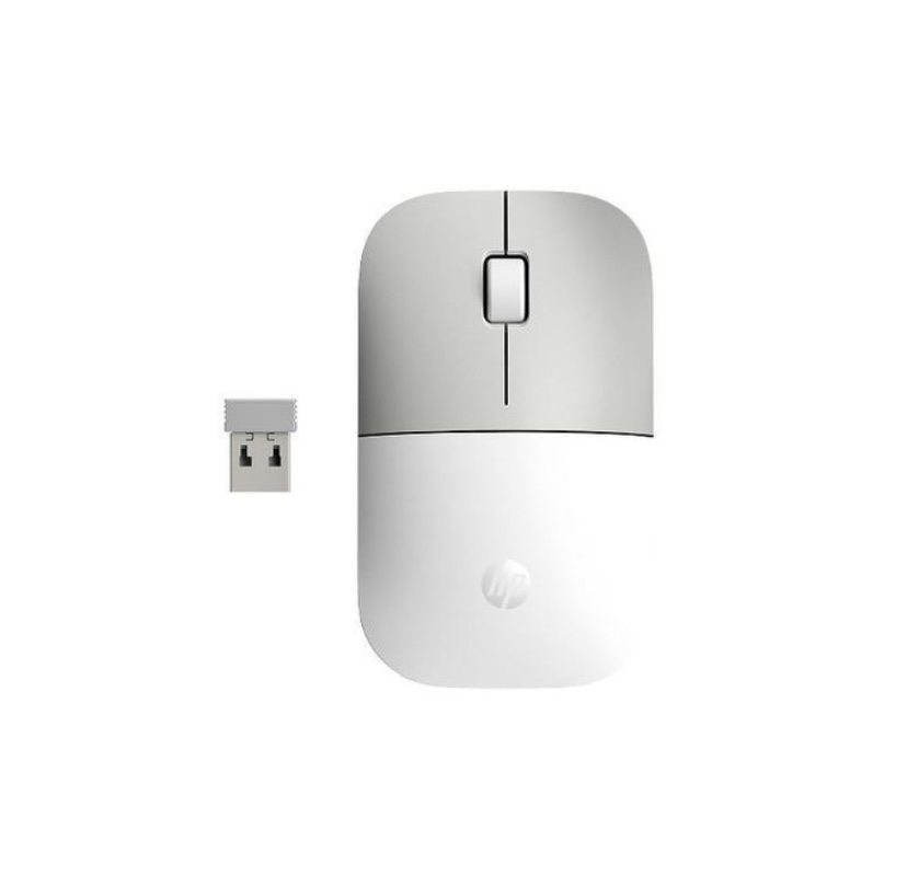HP Z3700 Wireless Mouse, Silver and White