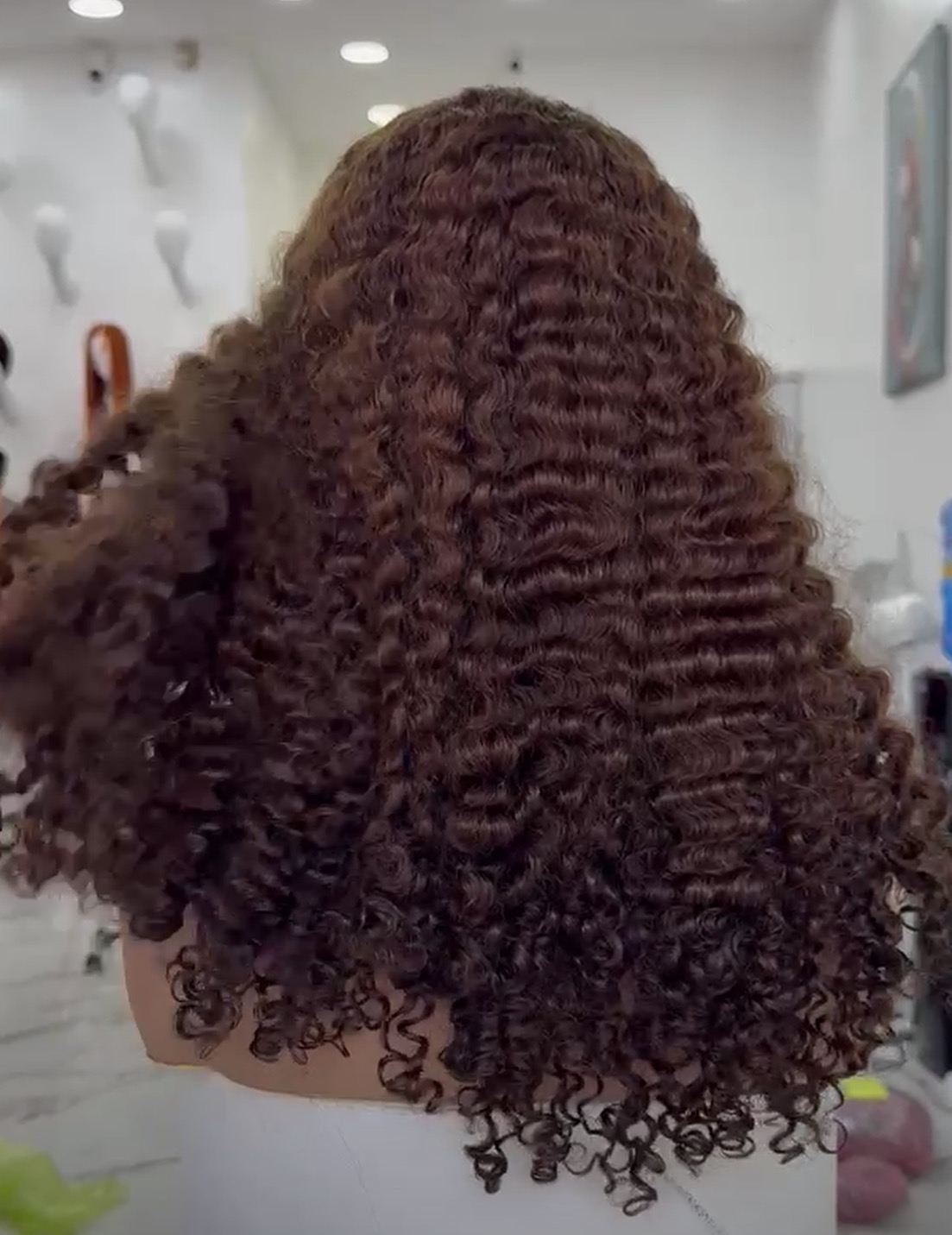 Brown Curly Wig