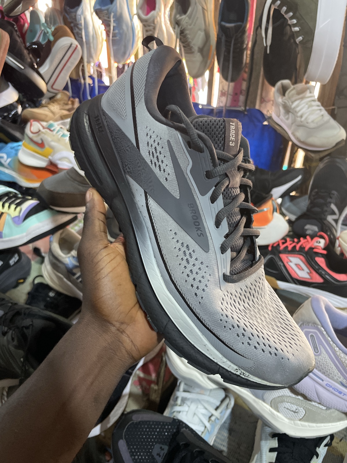 Men's Grey Brooks Running Shoes