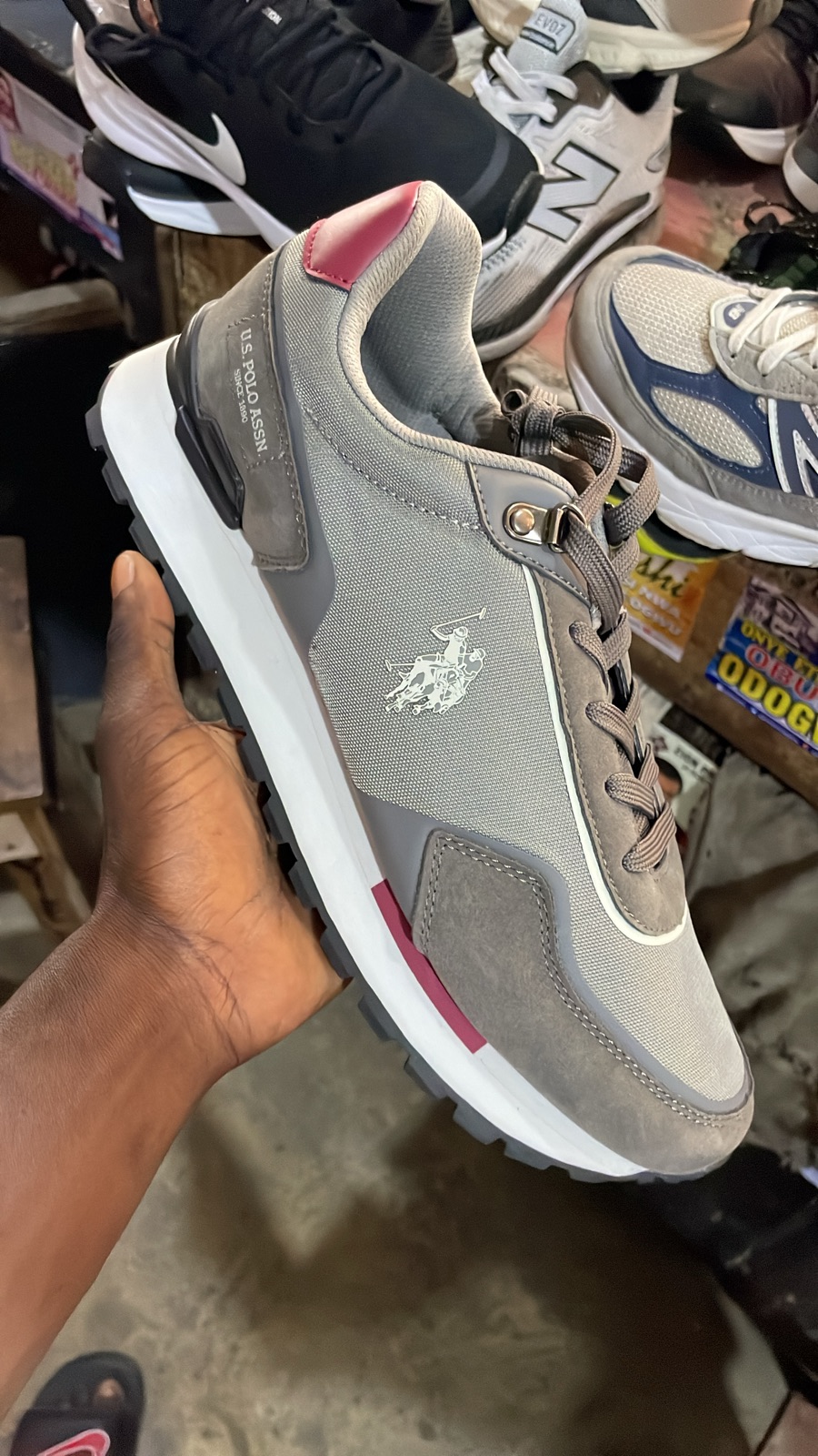 US Polo Assn. Grey Sneakers for Men