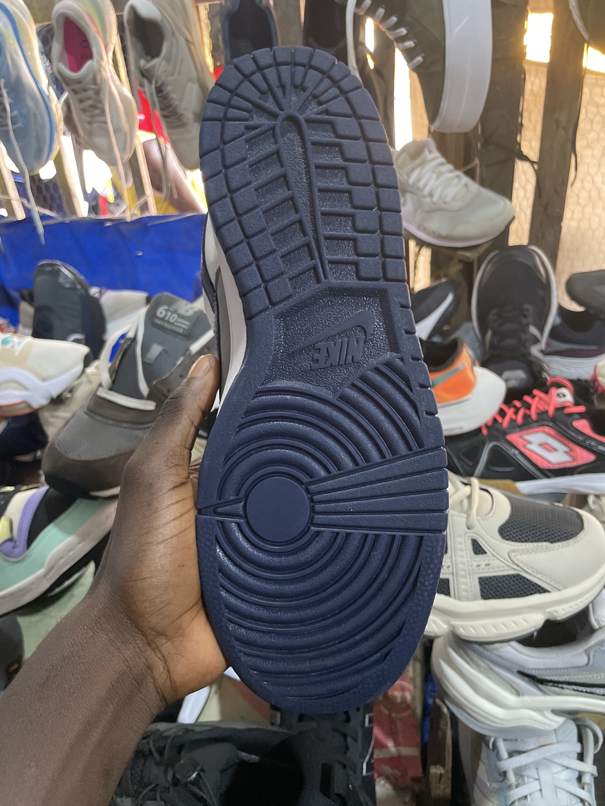 Nike Dunk Low Grey Navy Sneakers